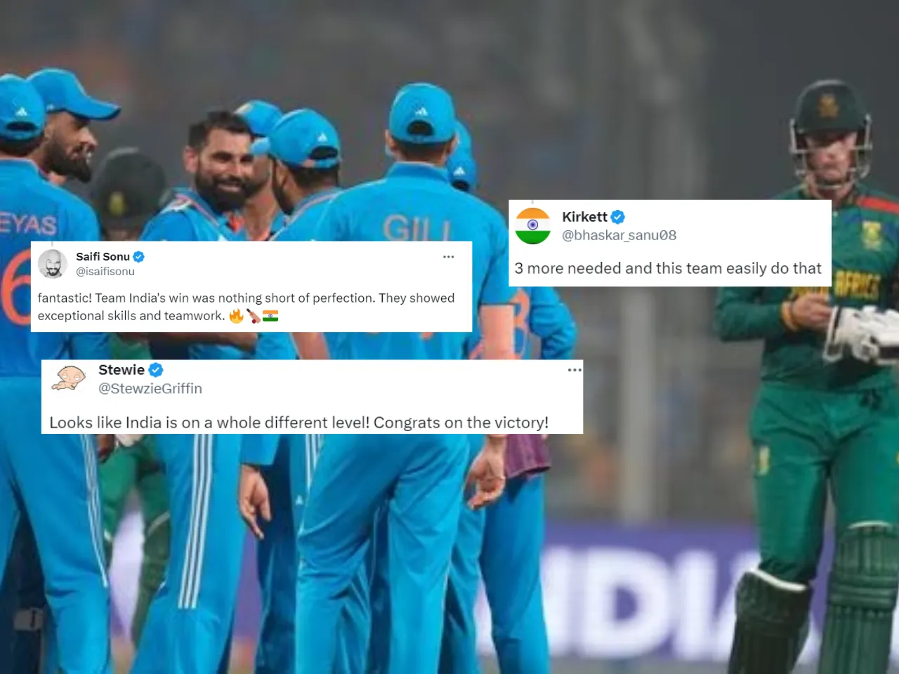 India beat South Africa by 243 runs