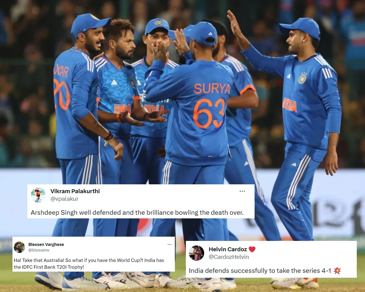 India players celebrating a wicket