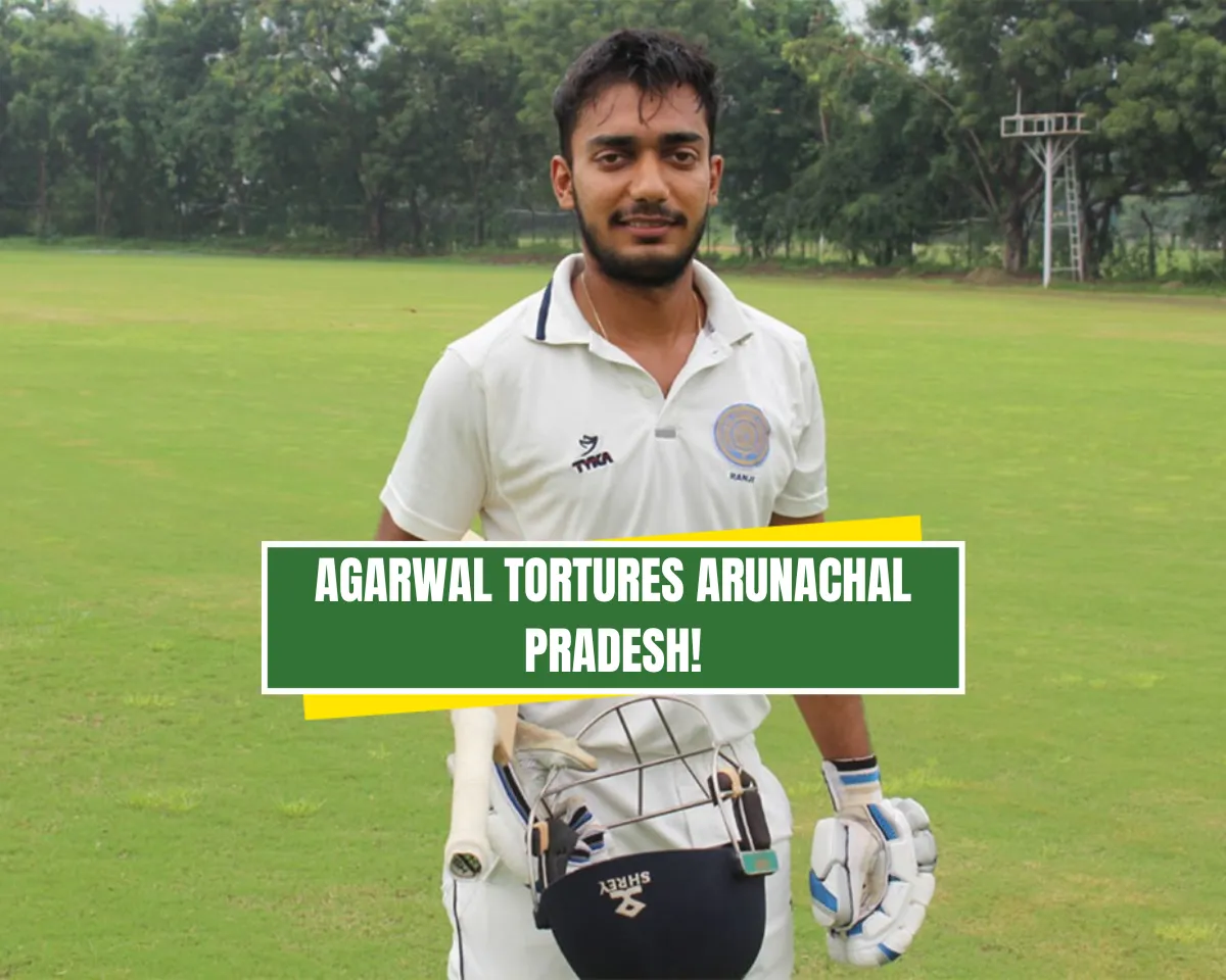 Tanmay Agarwal etched his name in history thanks to his blazing innings.,