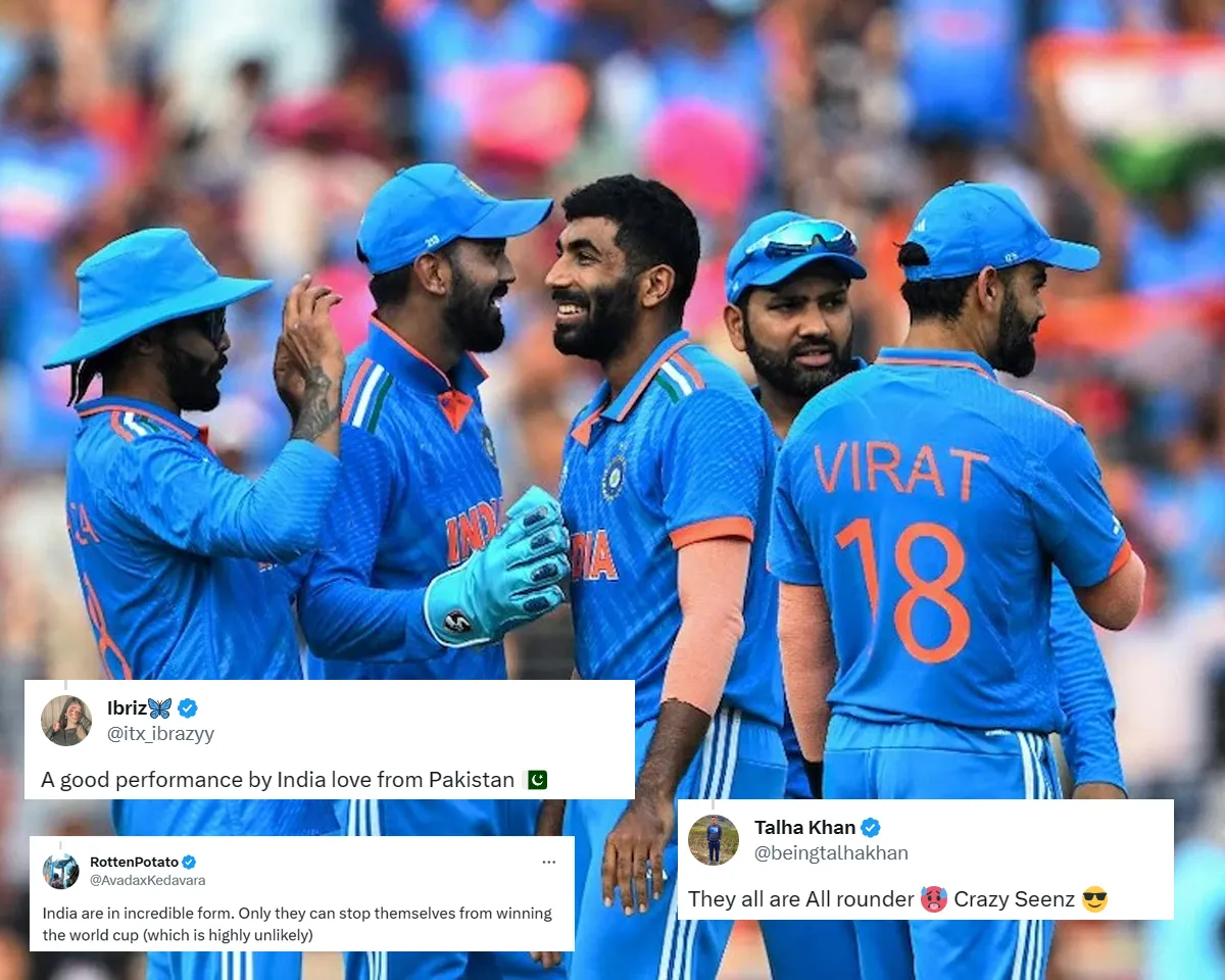 'Bahut maara, dhaaga khol diya'- Fans react as India brush aside Netherlands by 160 runs in ODI World Cup 2023