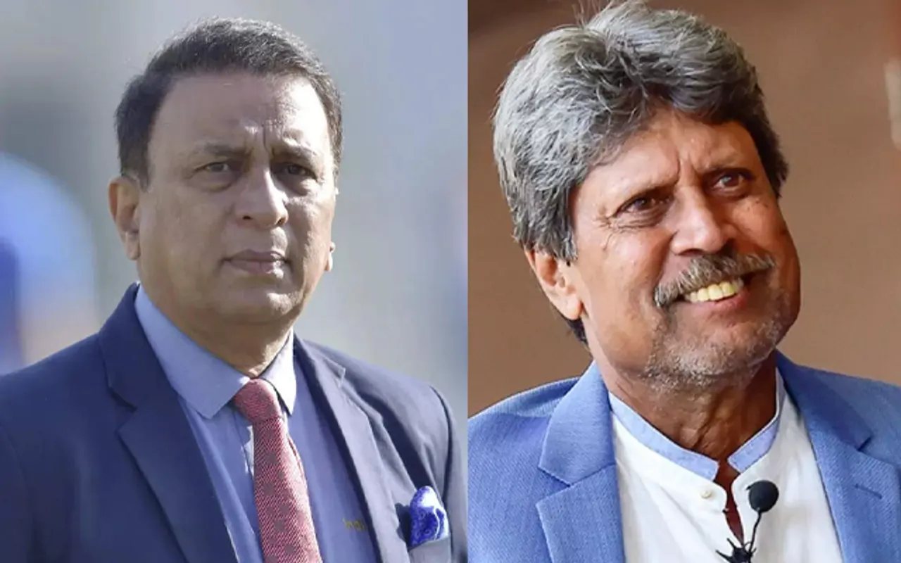 Sunil Gavaskar and Kapil Dev (Source - Twitter)