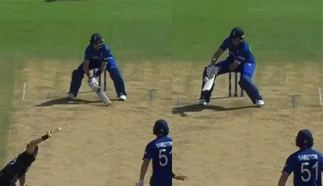 WATCH: Joe Root plays his famous reverse scoop for a six in opening game of 2023 ODI World Cup