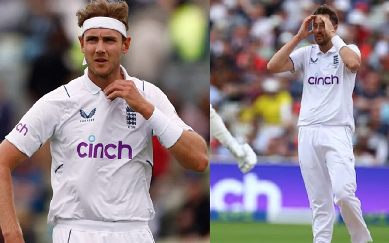 Stuart Broad and Ollie Robinson (Source - Twitter)