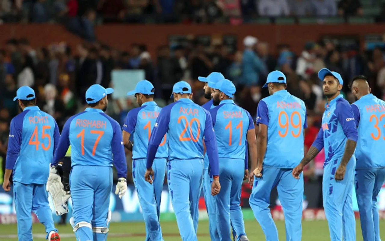 Indian Cricket Team after semi-final loss against England