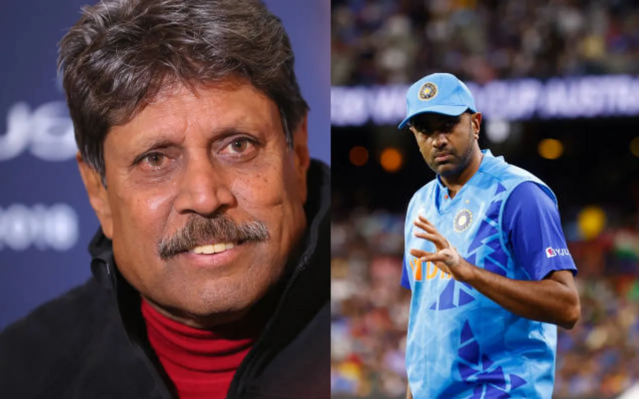 Kapil Dev and Ravichandran Ashwin