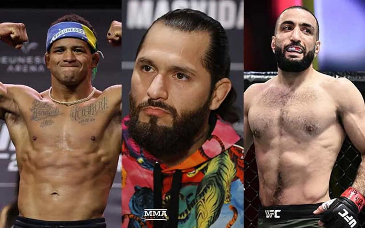 Gilbert Burns, JOrge Masvidal and Belal Muhammad (Source - Twitter)