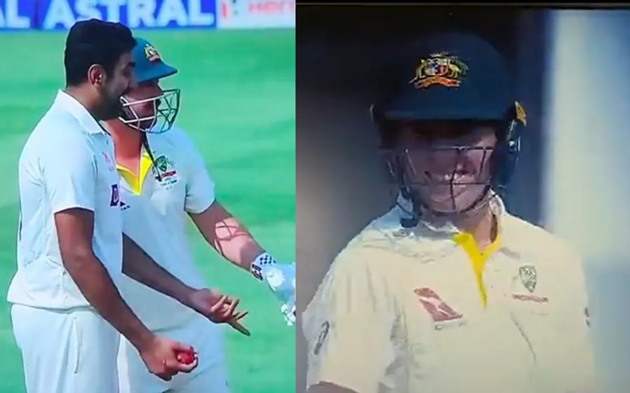 R Ashwin and Marnus Labuschagne (Source - Twitter)