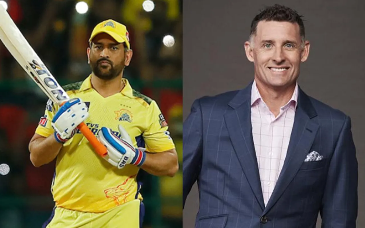 Mike Hussey MS Dhoni