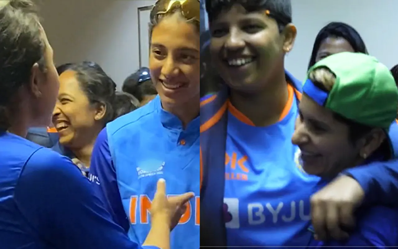 Watch: India, Pakistan bond in the dressing room Women’s 20-20 World Cup clash