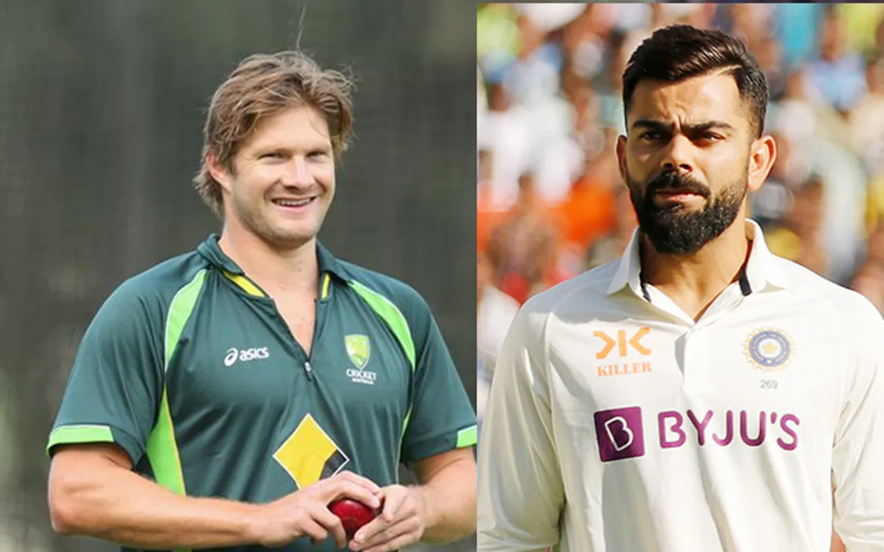 Shane Watson and Virat Kohli (Source - Twitter)