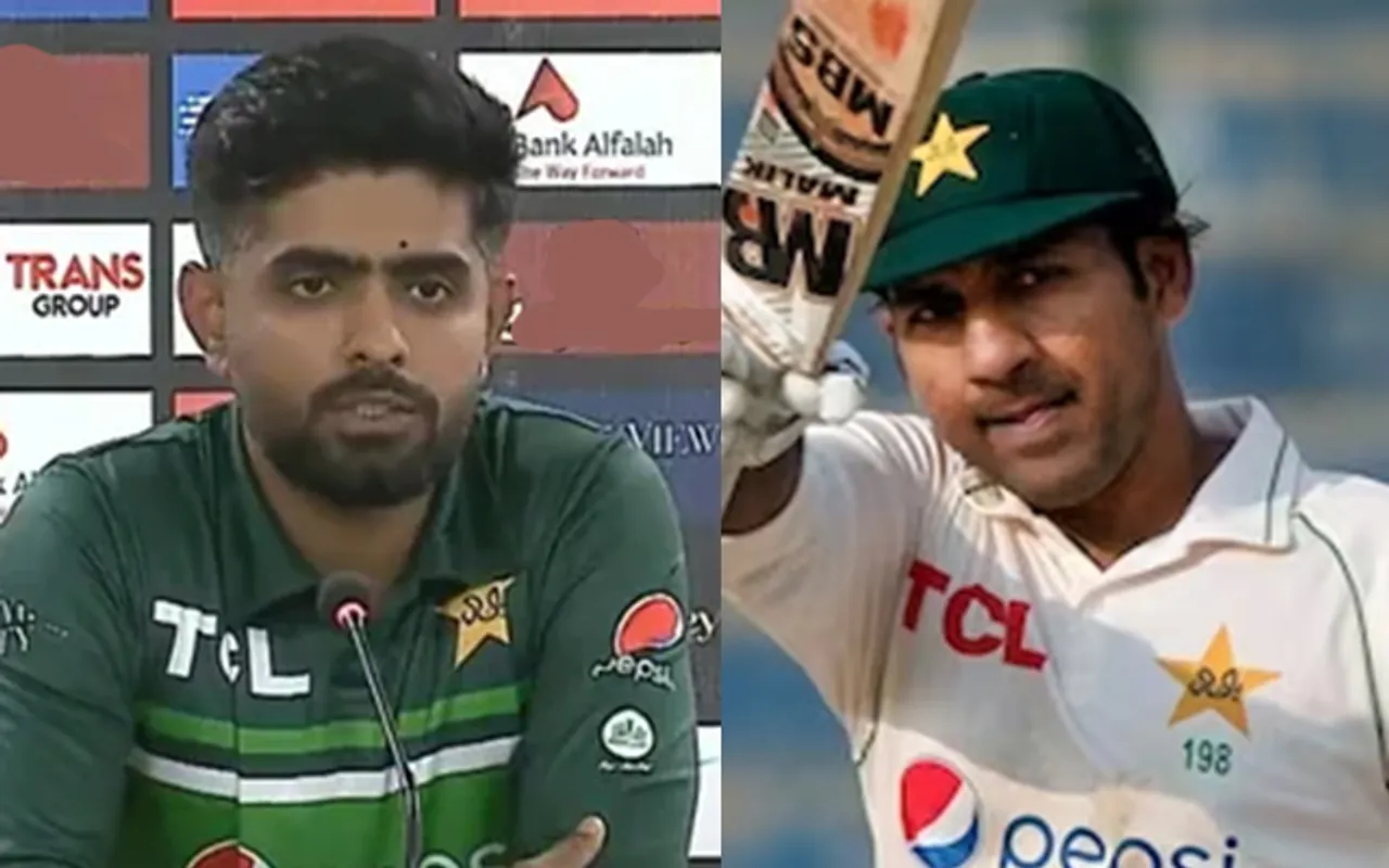 Babar Azam and Sarfaraz Khan (Source - Twitter)