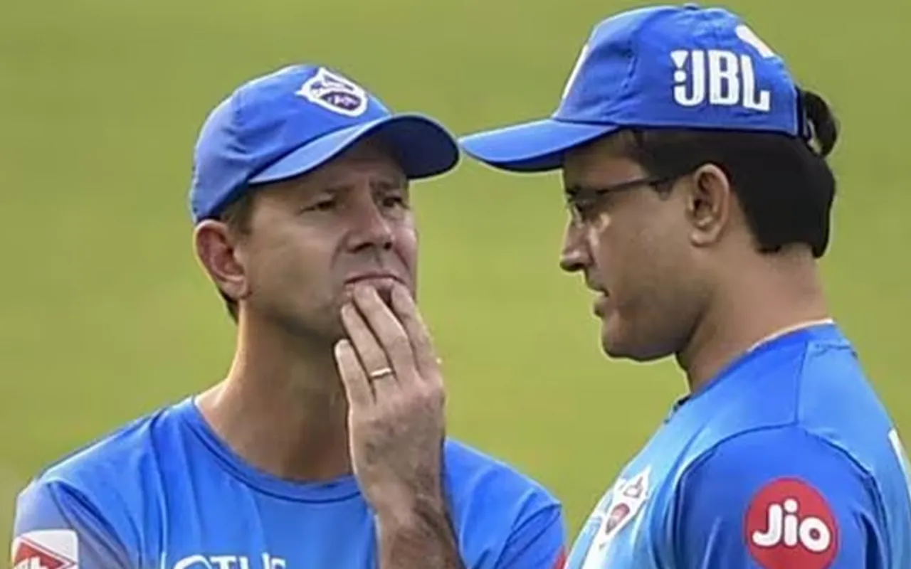 Ricky Ponting and Sourav Ganguly (Source - Twitter)