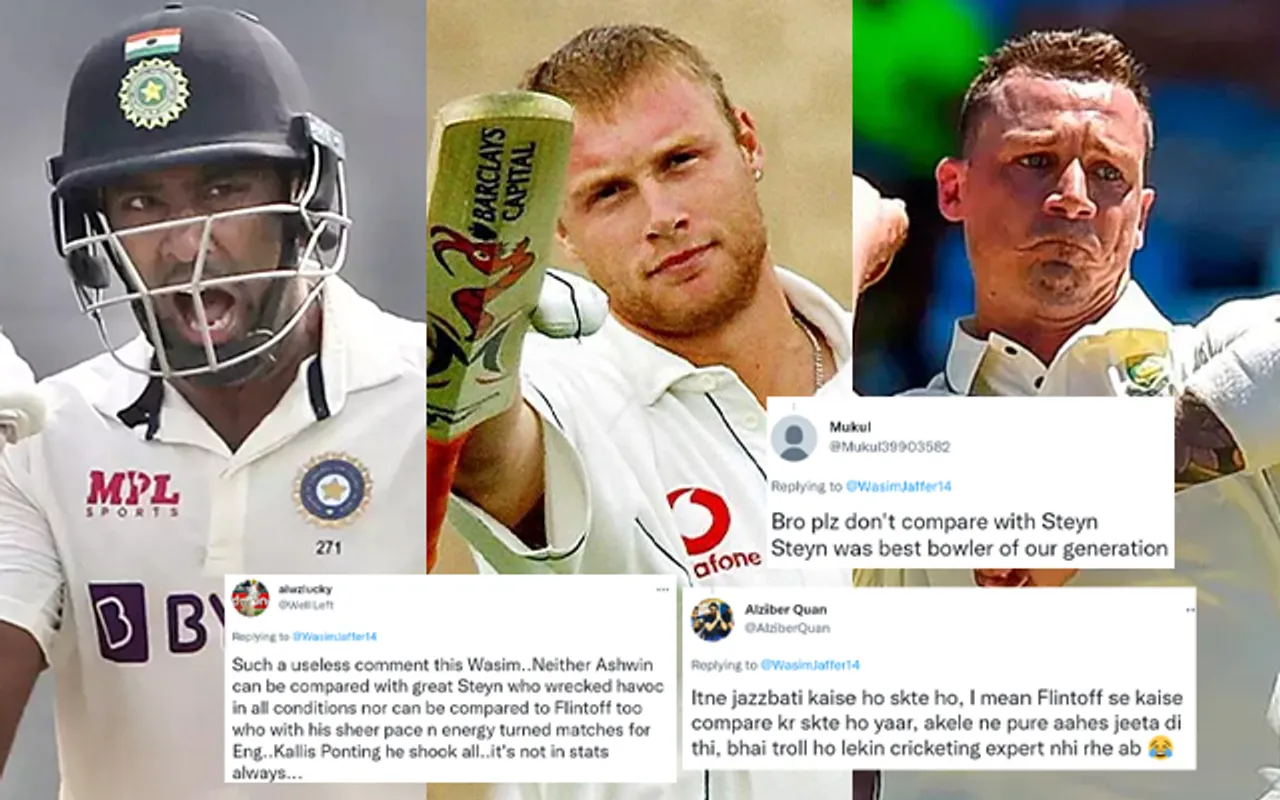 ‘Itne Jazzbati kaise ho sakte ho’- Fans react as Wasim Jaffer compares Ravichandran Ashwin with Dale Steyn and Andrew Flintoff