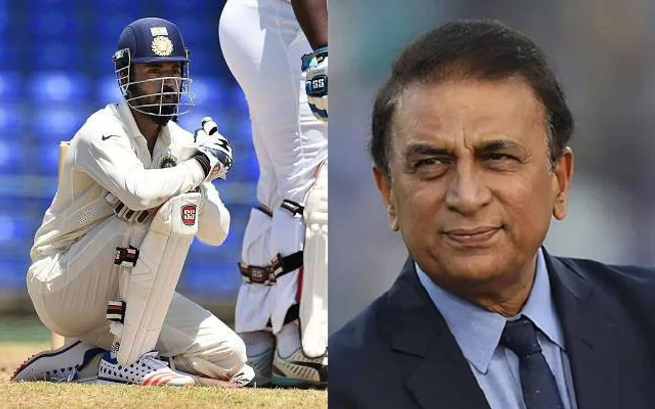 KL Rahul and Sunil Gavaskar (Source - Twitter)