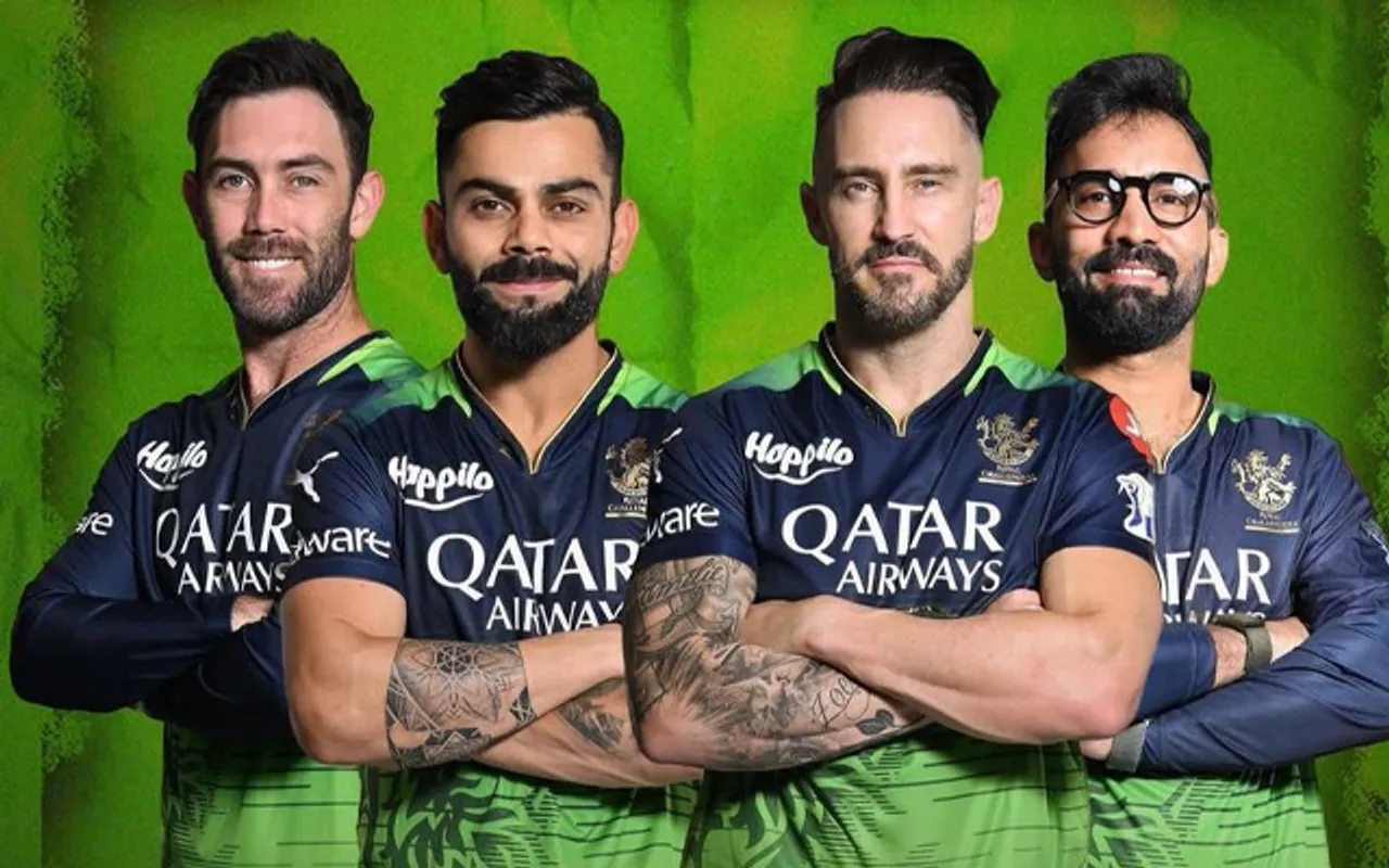 RCB in Green jersey (Source - Twitter)