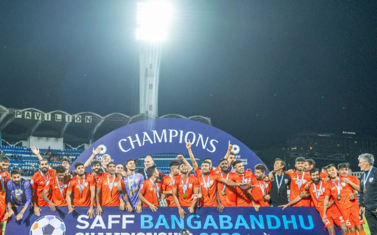 'Ye naya bharat hai' - Fans react on India winning the SAFF Championship for ninth time; beat Kuwait in Final
