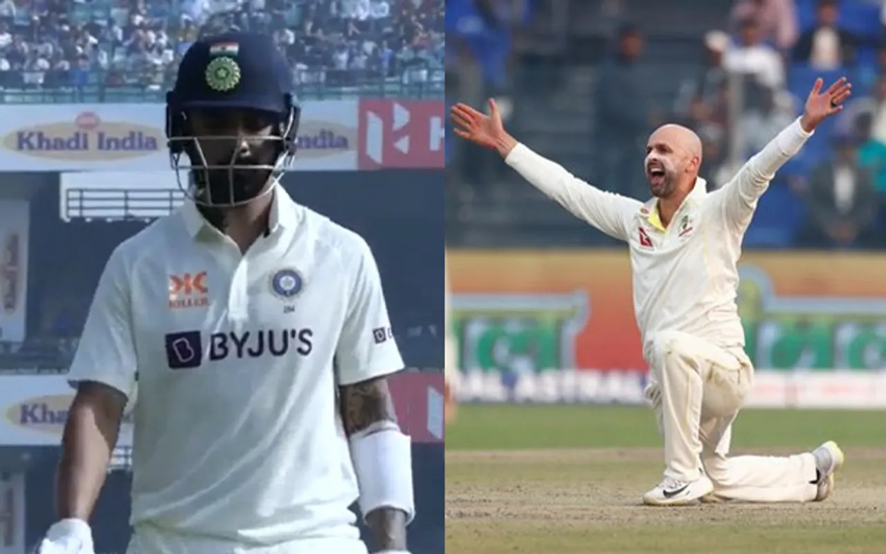 KL Rahul and Nathan Lyon (Source - Twitter)