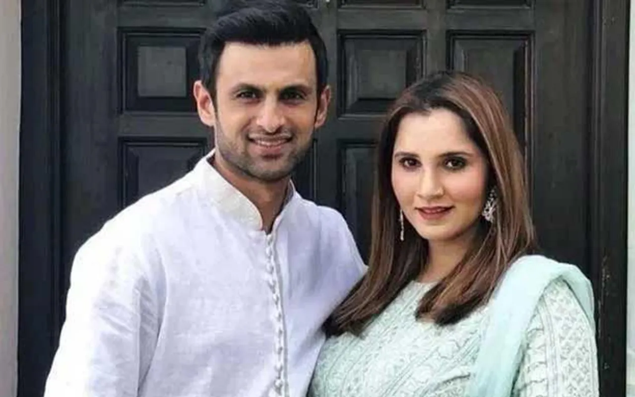 Shoaib Malik and Sania Mirza (Source - Twitter)