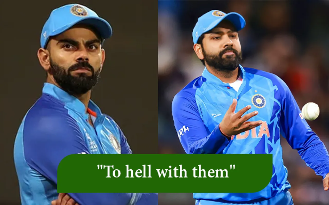 Virat Kohli and Rohit Sharma (Source - Twitter)