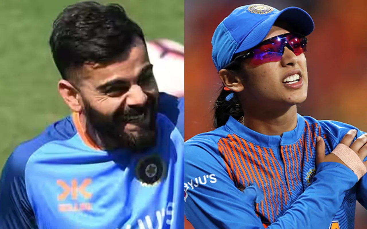 Virat Kohli and Smriti Mandhana (Source - Twitter)