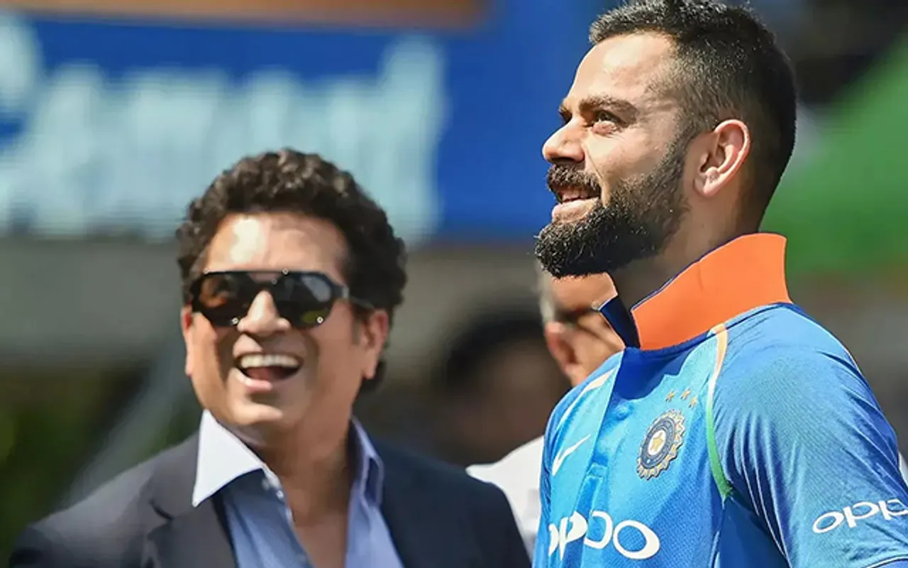 Sachin Tendulkar and Virat Kohli (Source - Twitter)