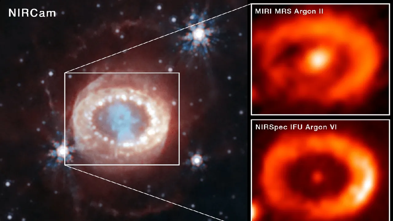 NASA's Webb Telescope Unveils Hidden Neutron Star in Supernova 1987A's Aftermath