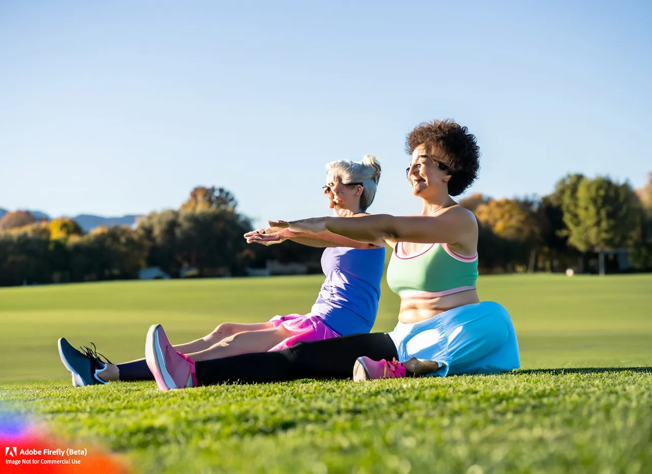 women above 40 doing workout