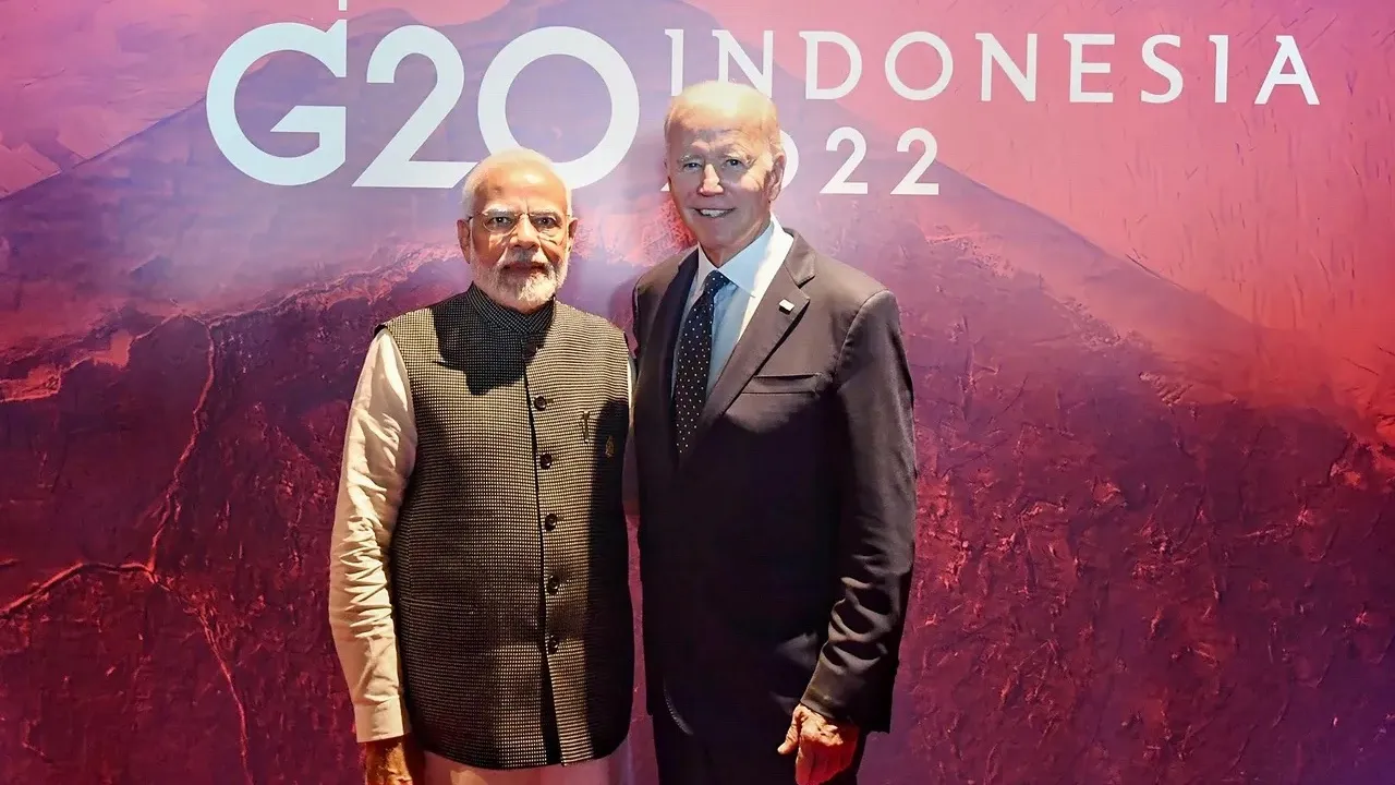 Narendra Modi and Joe Biden at G20 summit held in Indonesia (File photo)