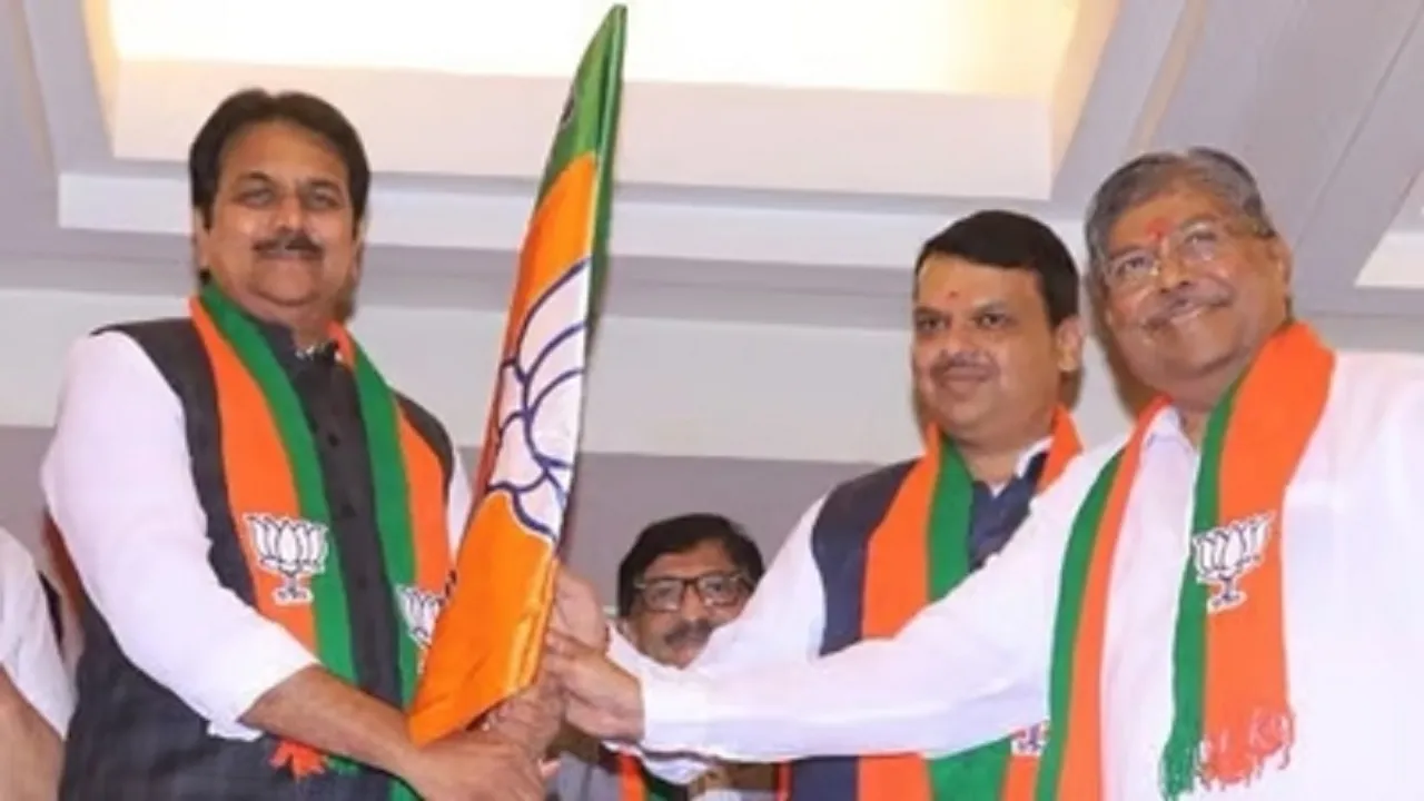 BJP leader Harshvardhan Patil and Deputy Chief Minister Devendra Fadnavis Fadnavis