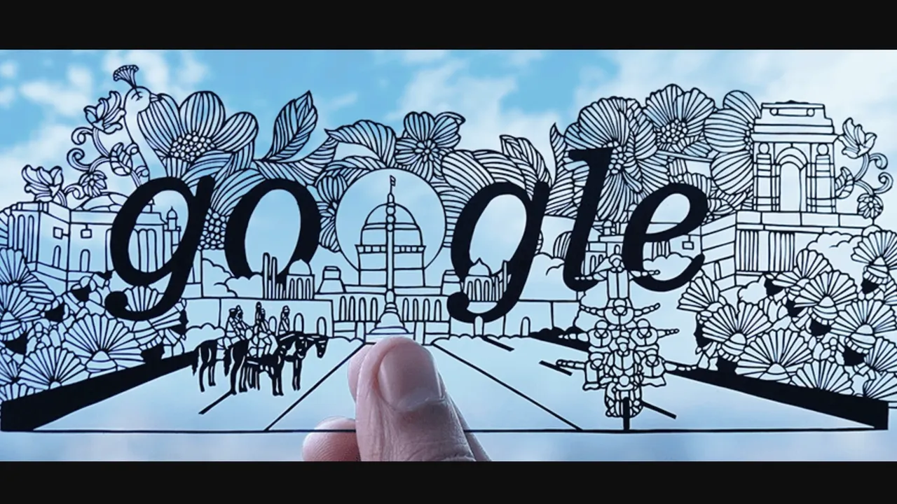 Google doodle on Republic Day