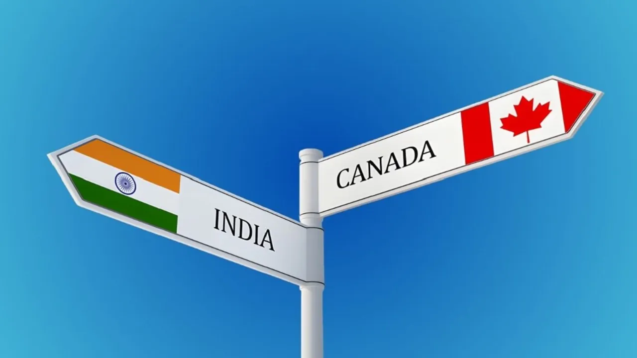 India-and-Canada-Sign-Board