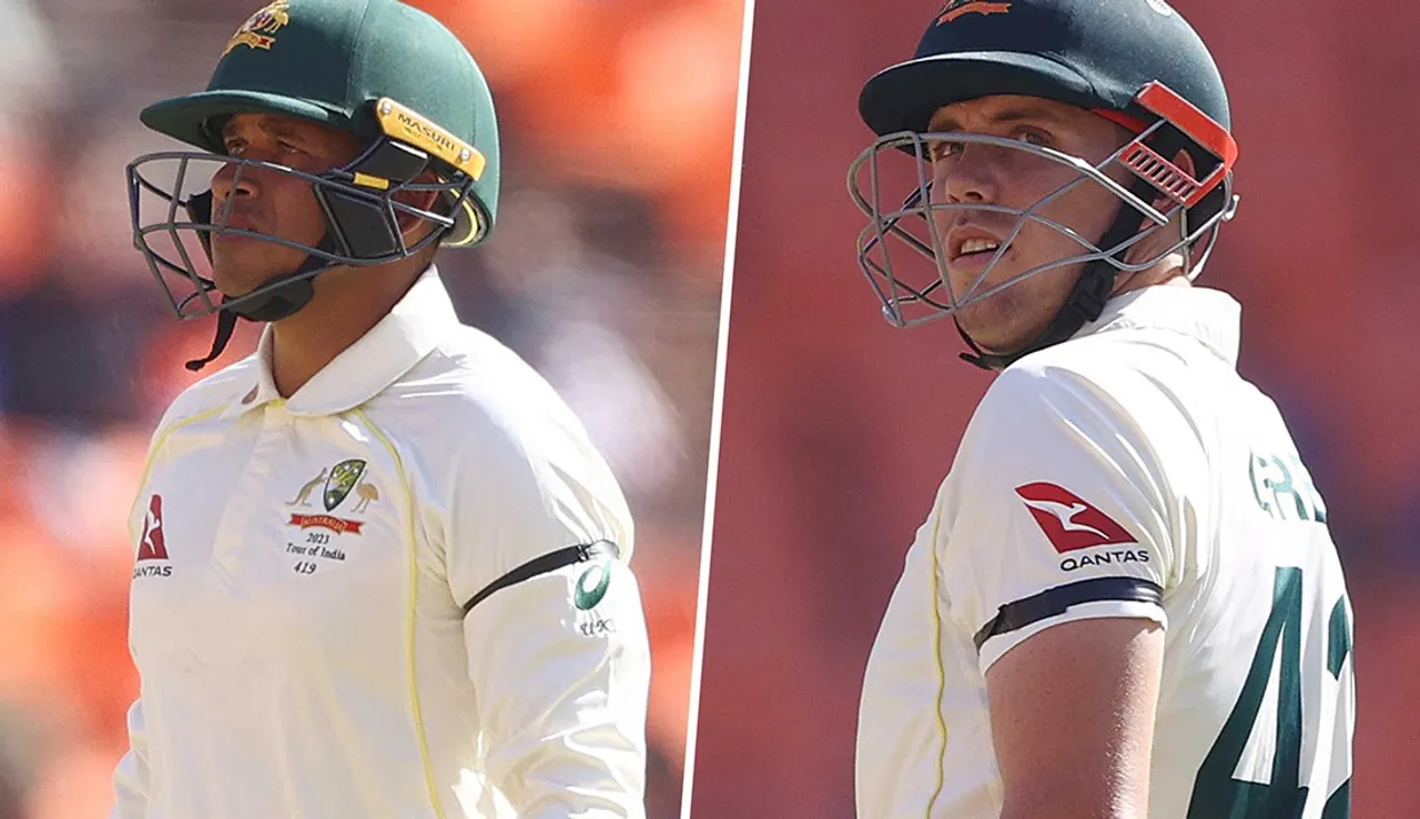 Why are Australian players wearing black armbands against India today?