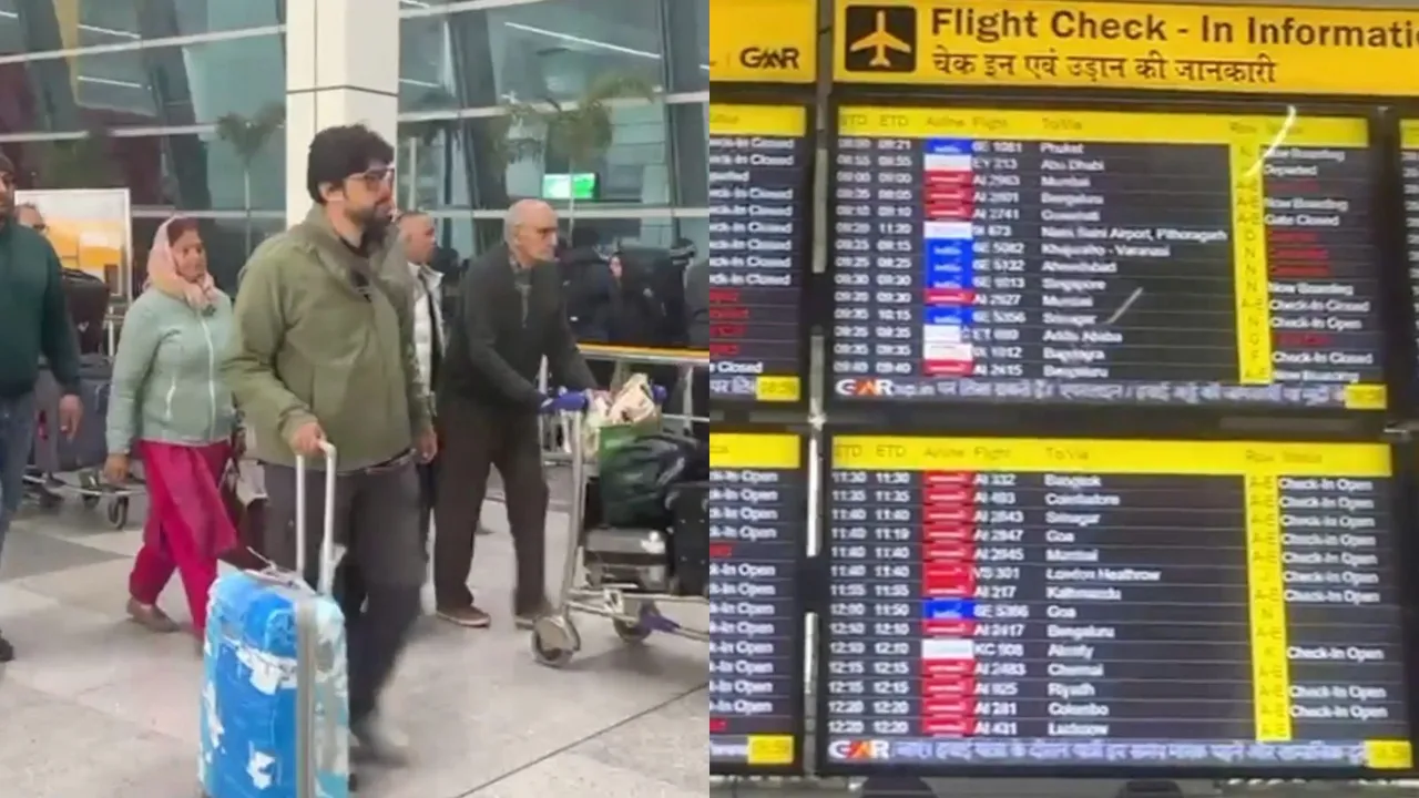 Delhi Airport Flight Delayed IGI Airport Delhi Fog Aviation