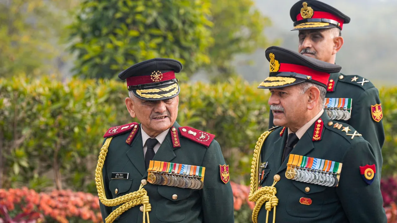 CDS Anil Chauhan COAS Upendra Dwivedi