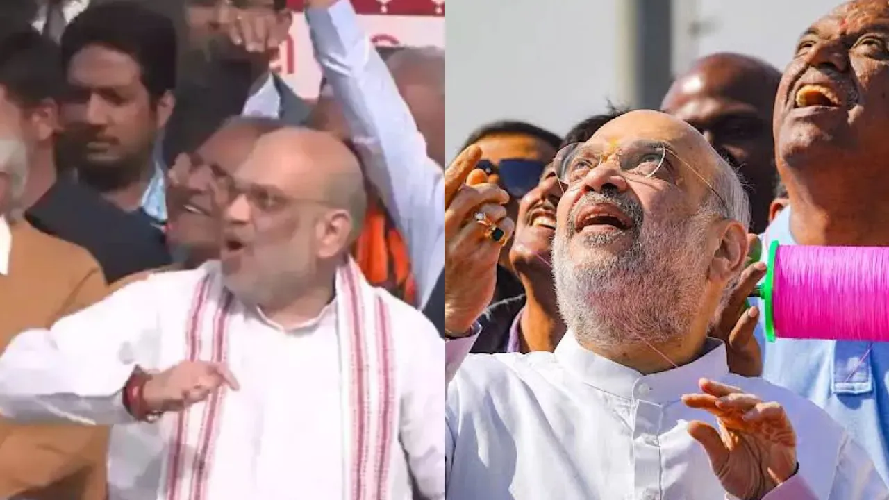 Amit Shah in Kite festival 