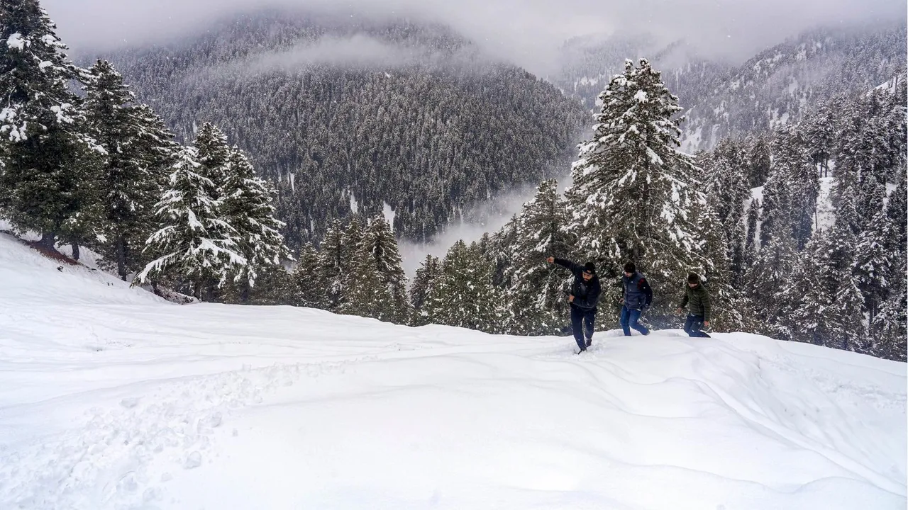 Snowfall Kashmir image