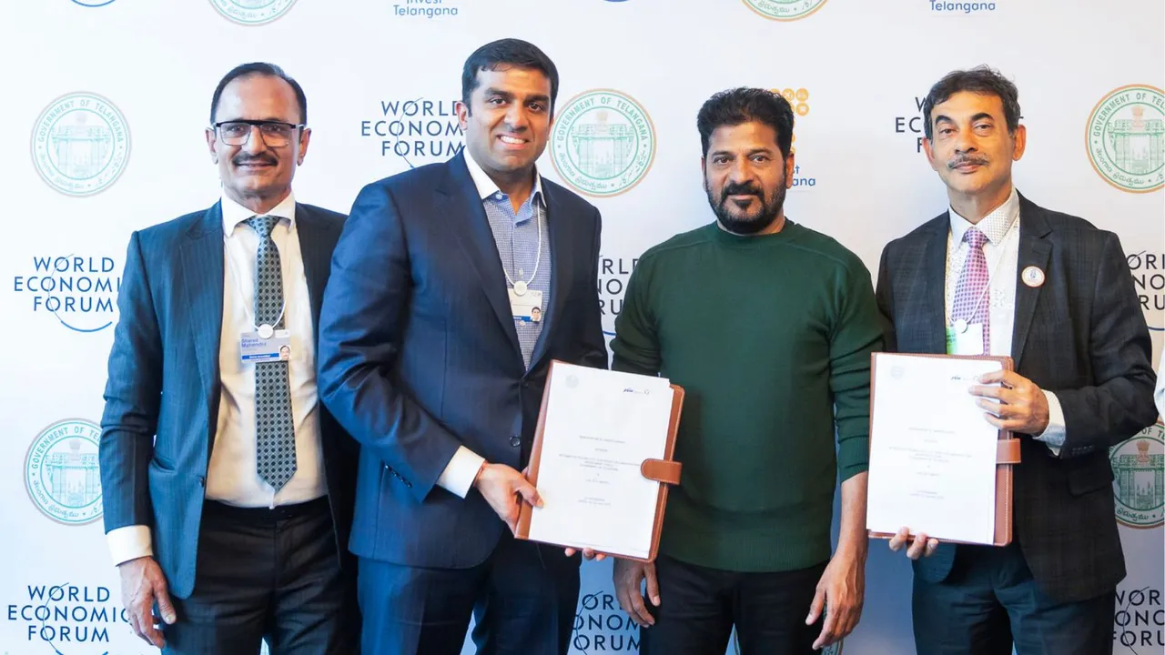Telangana Revanth Reddy Davos