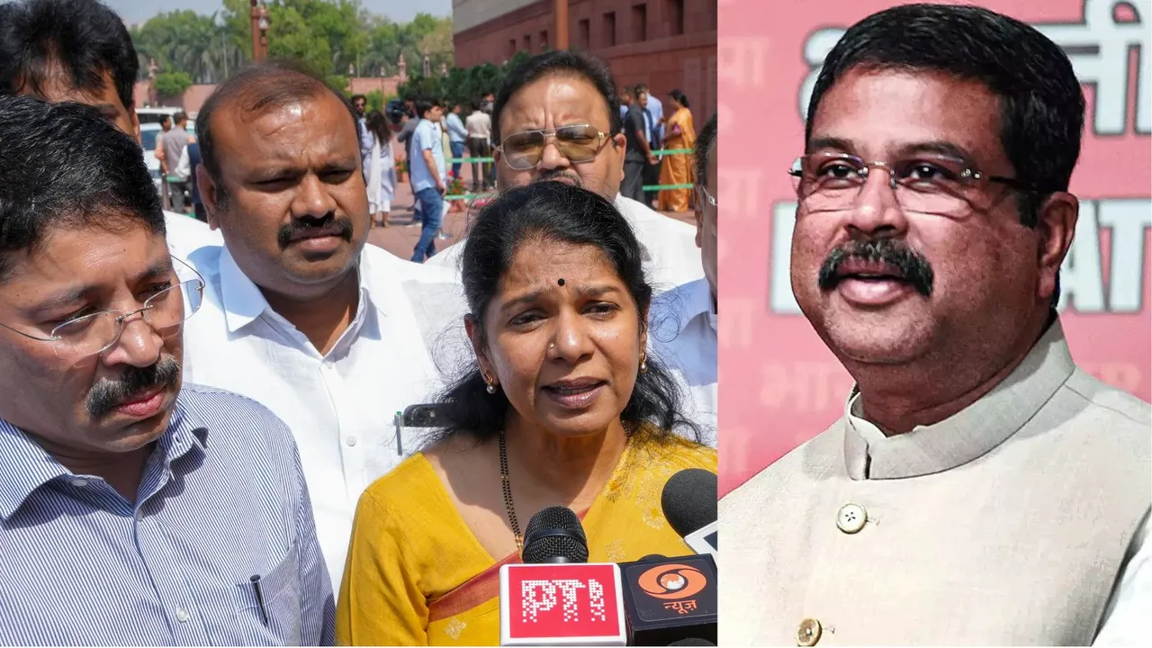 Kanimozhi protest over NEP 2020