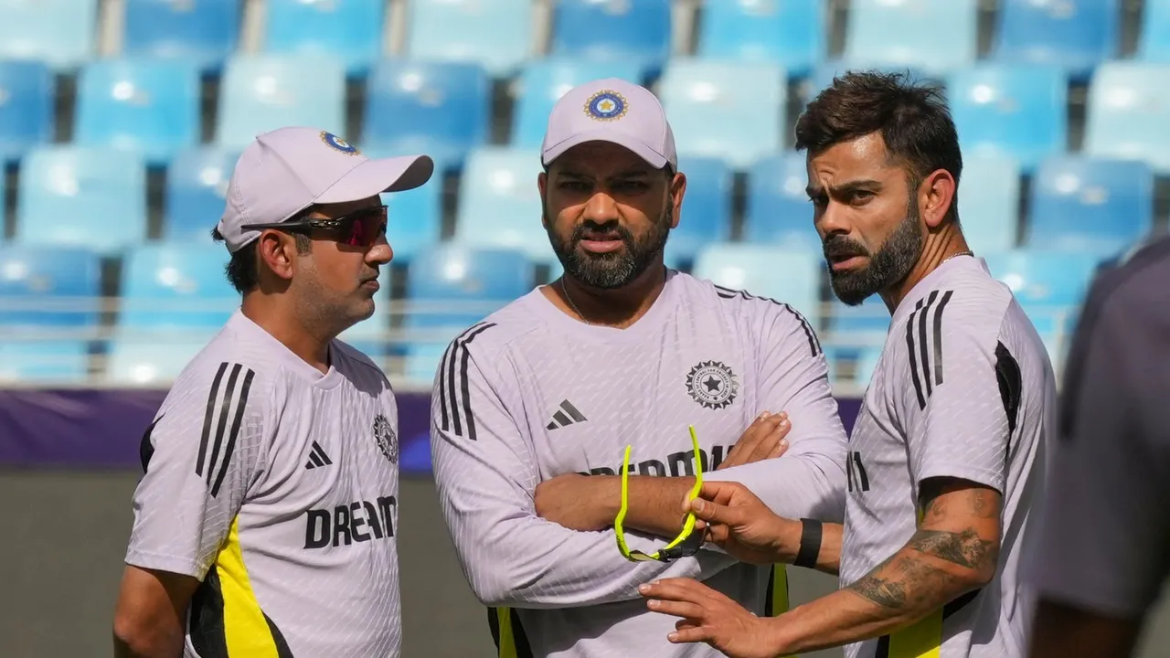 Gautam Gambhir Virat Kohli Rohit Sharma Indian Cricket Team