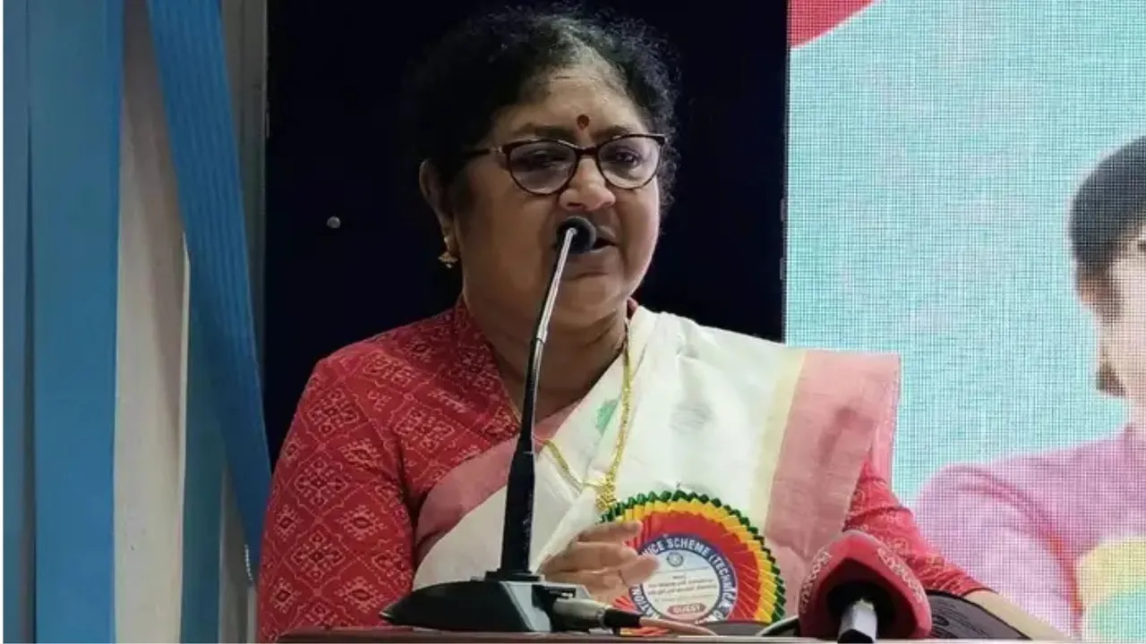 Kerala education minister R Bindu image