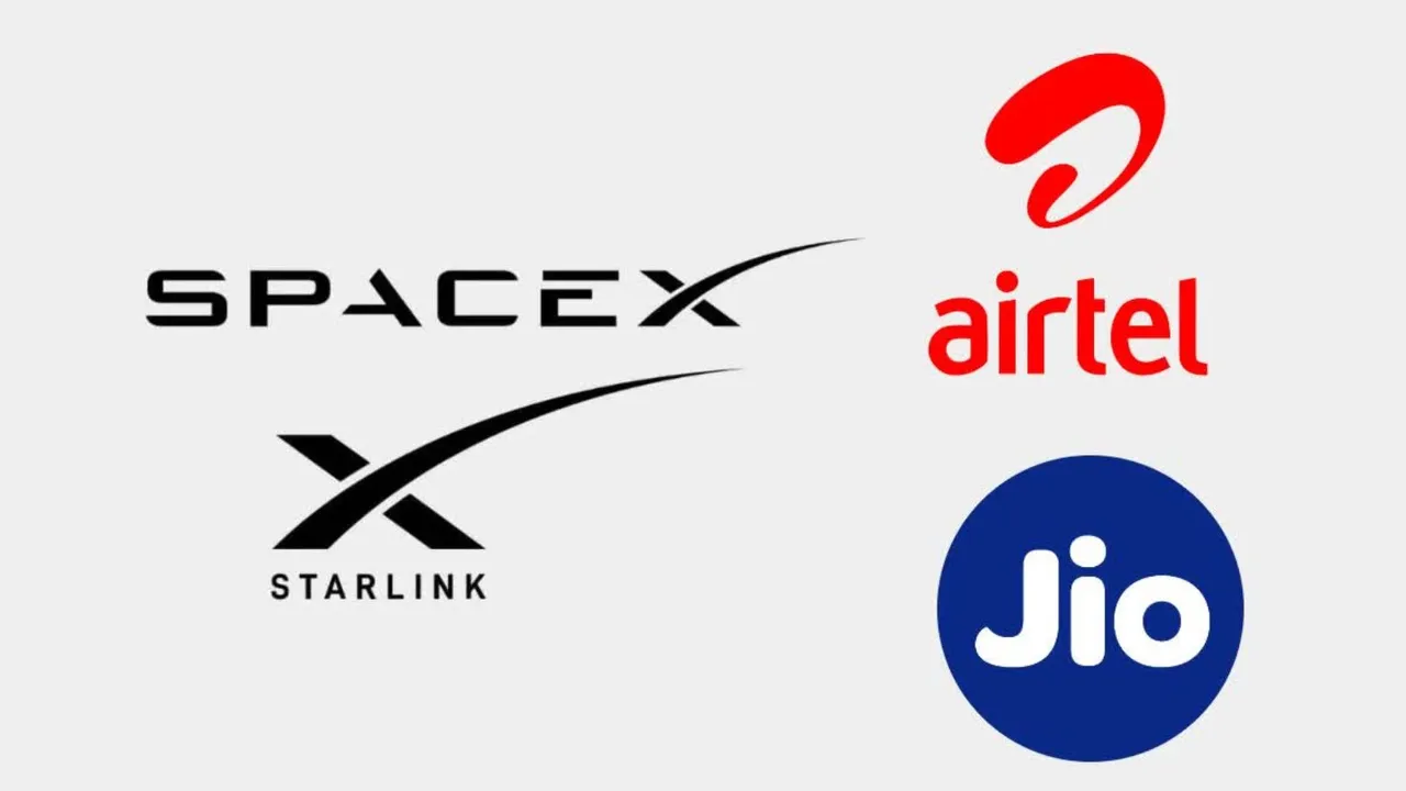 Reliance Airtel Starlink SpaceX