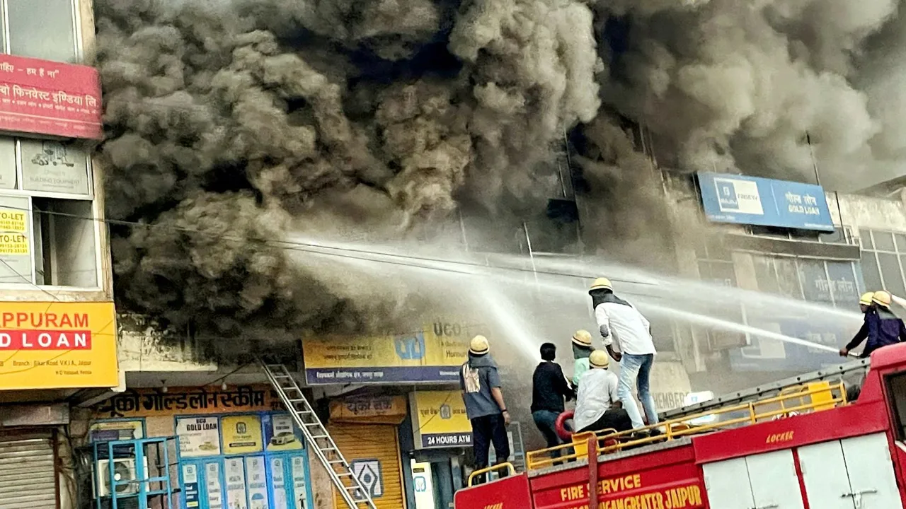 Jaipur warehouse fire
