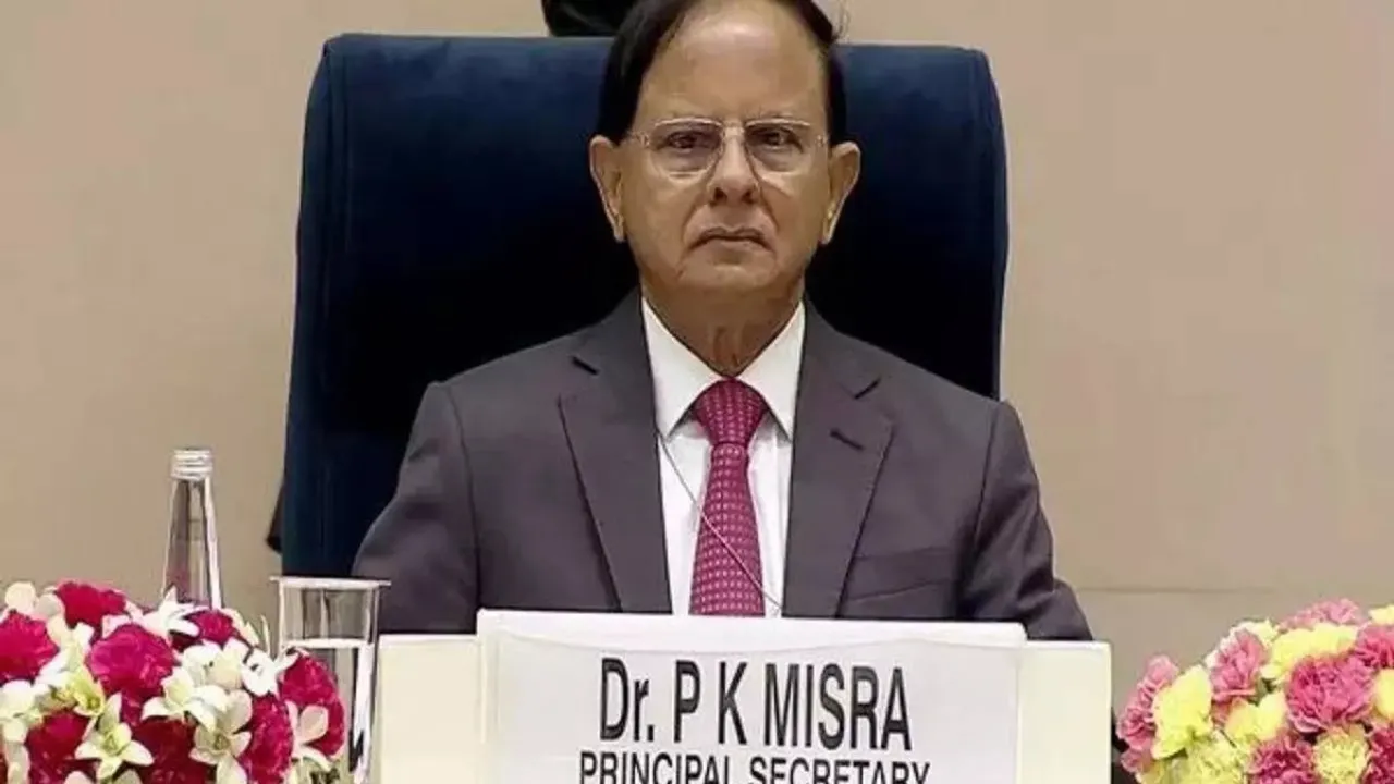 P K Mishra, the principal secretary to the prime minister