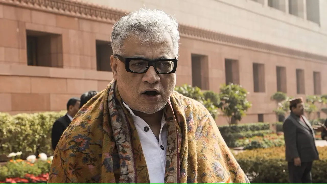 TMC MP Derek O'Brien at Parliament House complex during the Budget session, in New Delhi