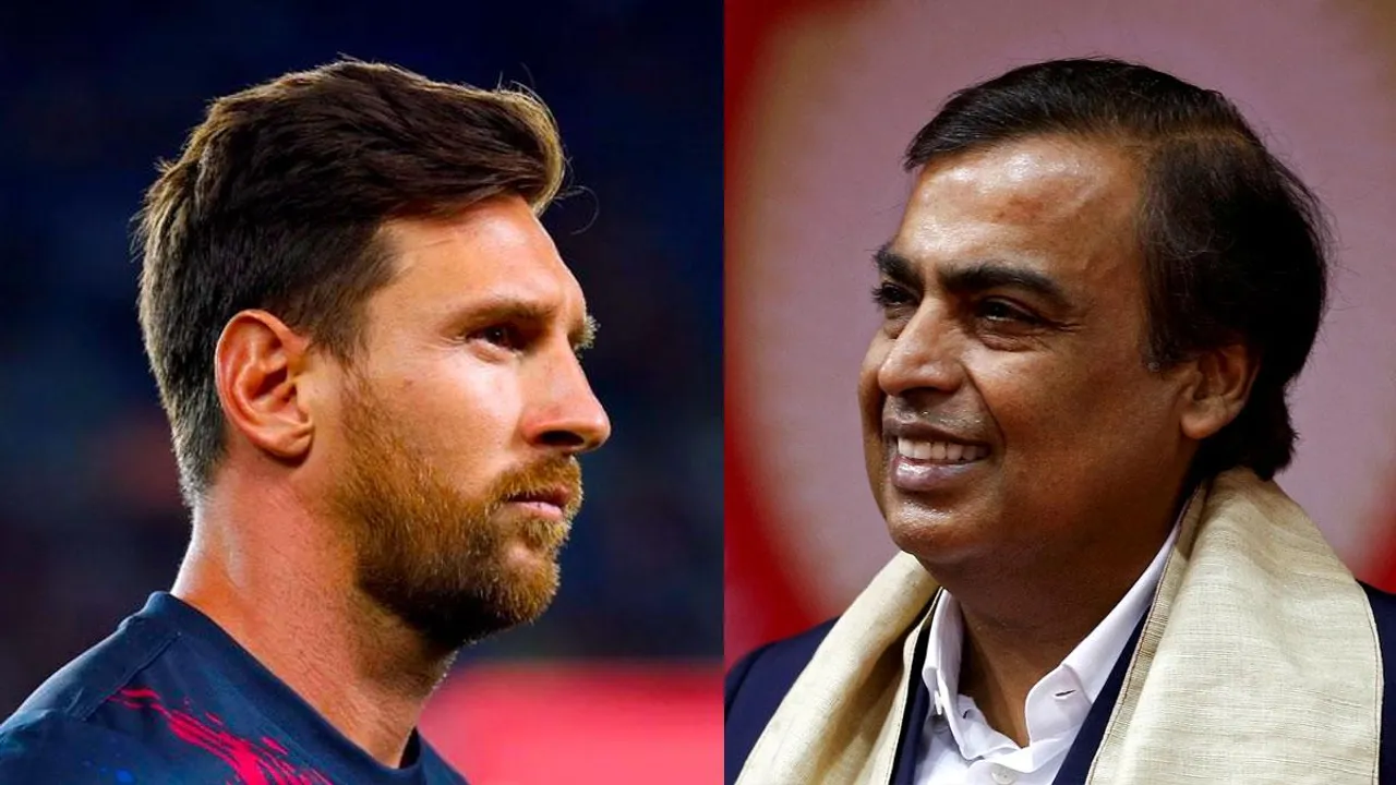 Ambani sets goals for children; cites Messi to explain leadership