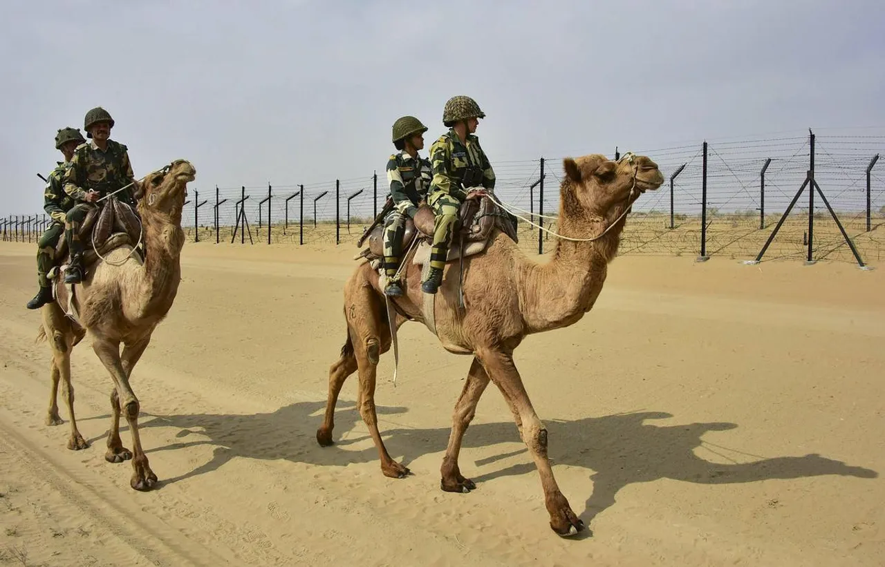 BSF guards endure 55 deg C, blinding sandstorms in Rajasthan desert to protect Pak border