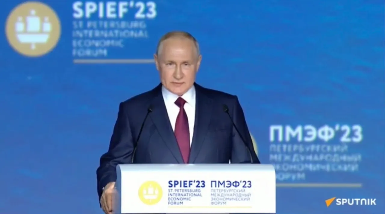 Putin at St Petersburg event