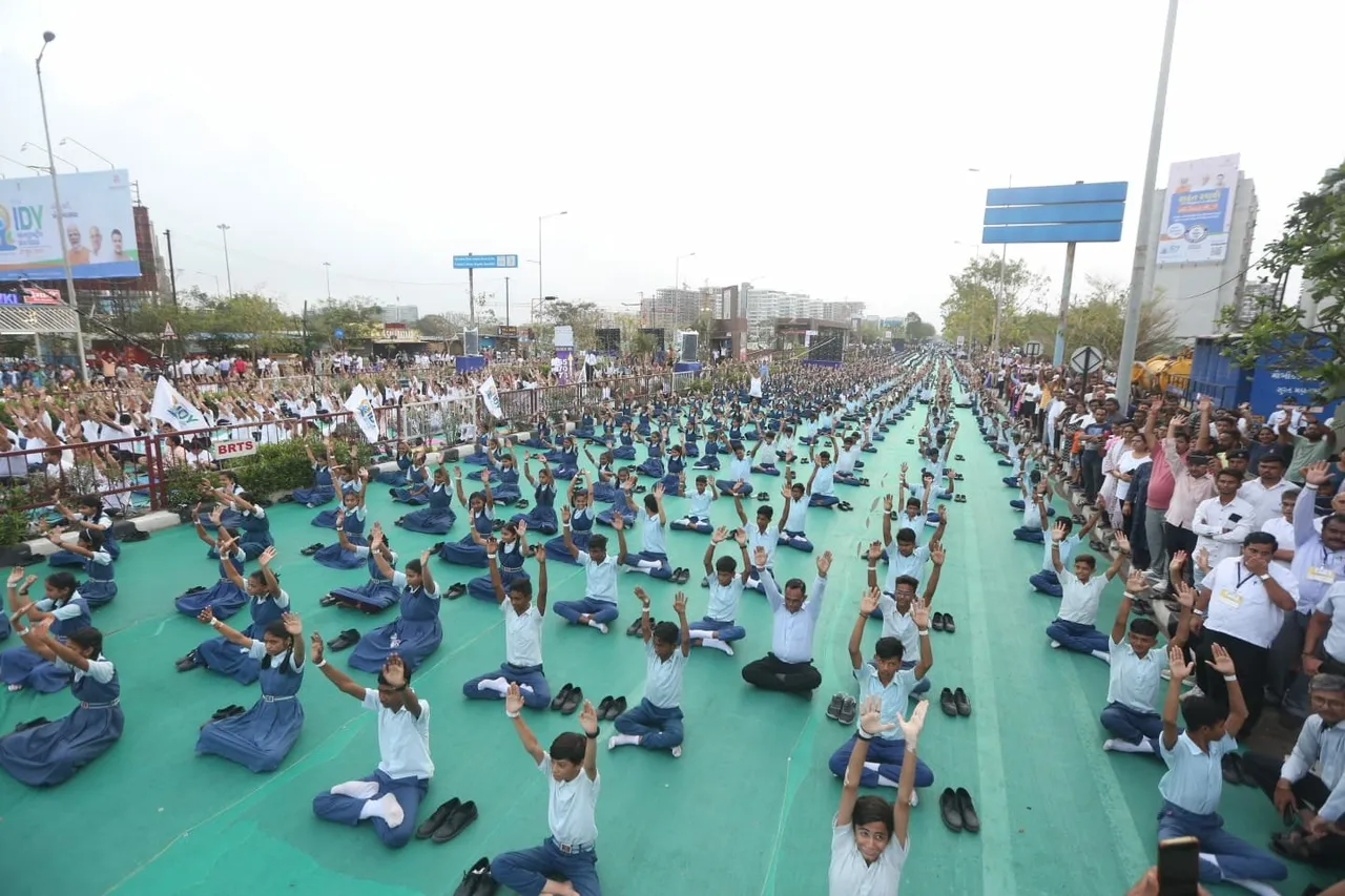Yoga Day event in Surat