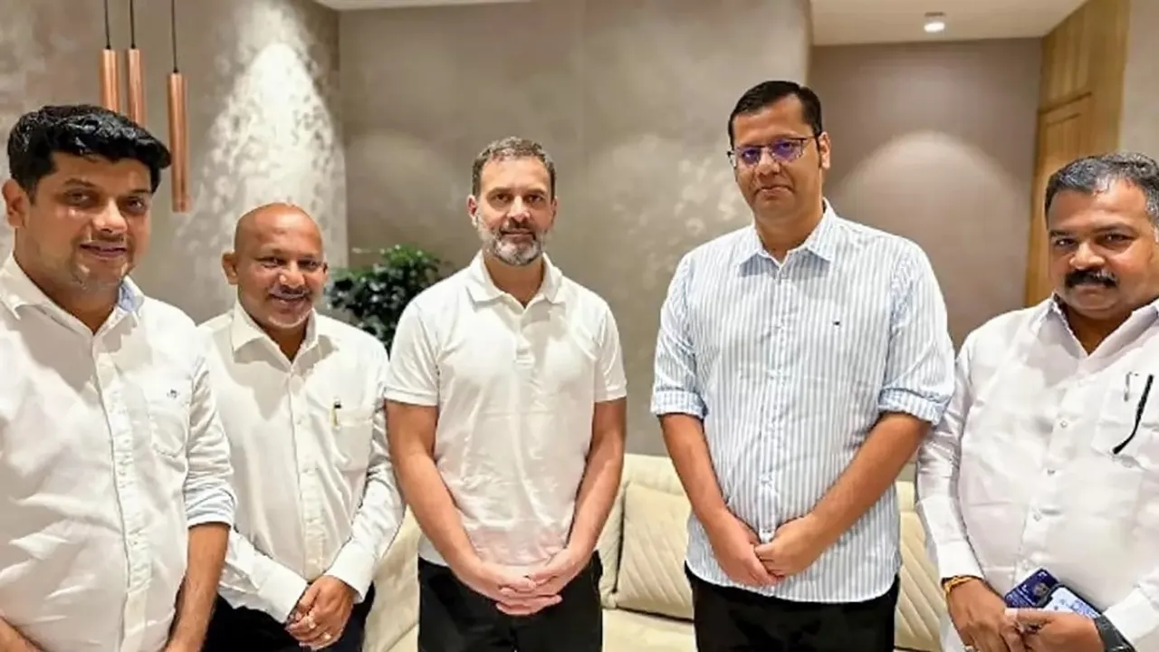 Rahul Gandhi meets Goa Congress leaders