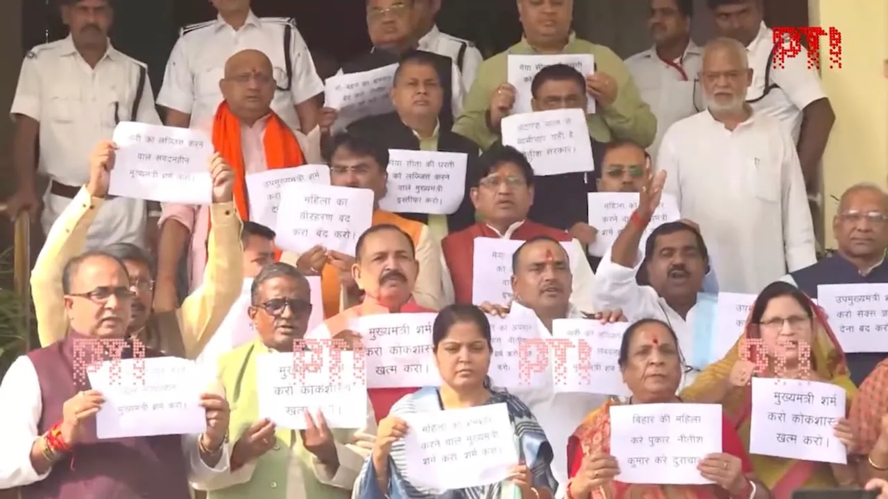 Ruckus in Bihar assembly as opposition demands resignation of Nitish Kumar